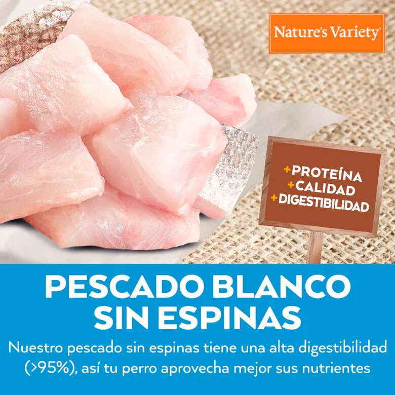 Nature’s Variety HEALTHY GRAINS Adult Mini Pescado Blanco - Imagen 2