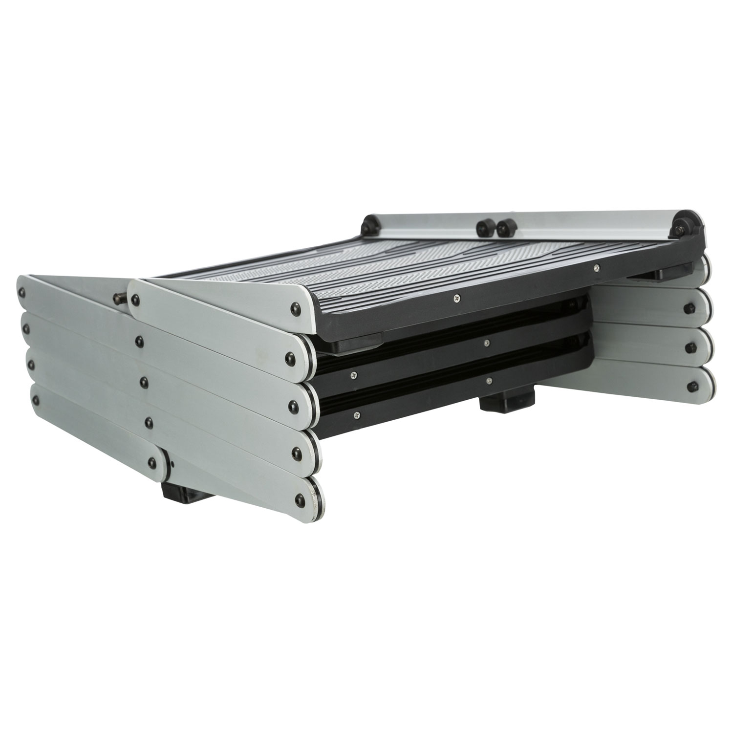 Escalera plegable 4 pasos/aluminio/TPR - Imagen 7