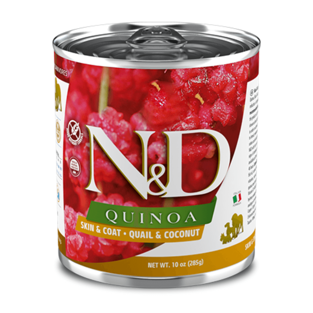 Farmina N&D Quinoa Skin&Coat con codorniz y coco para perros