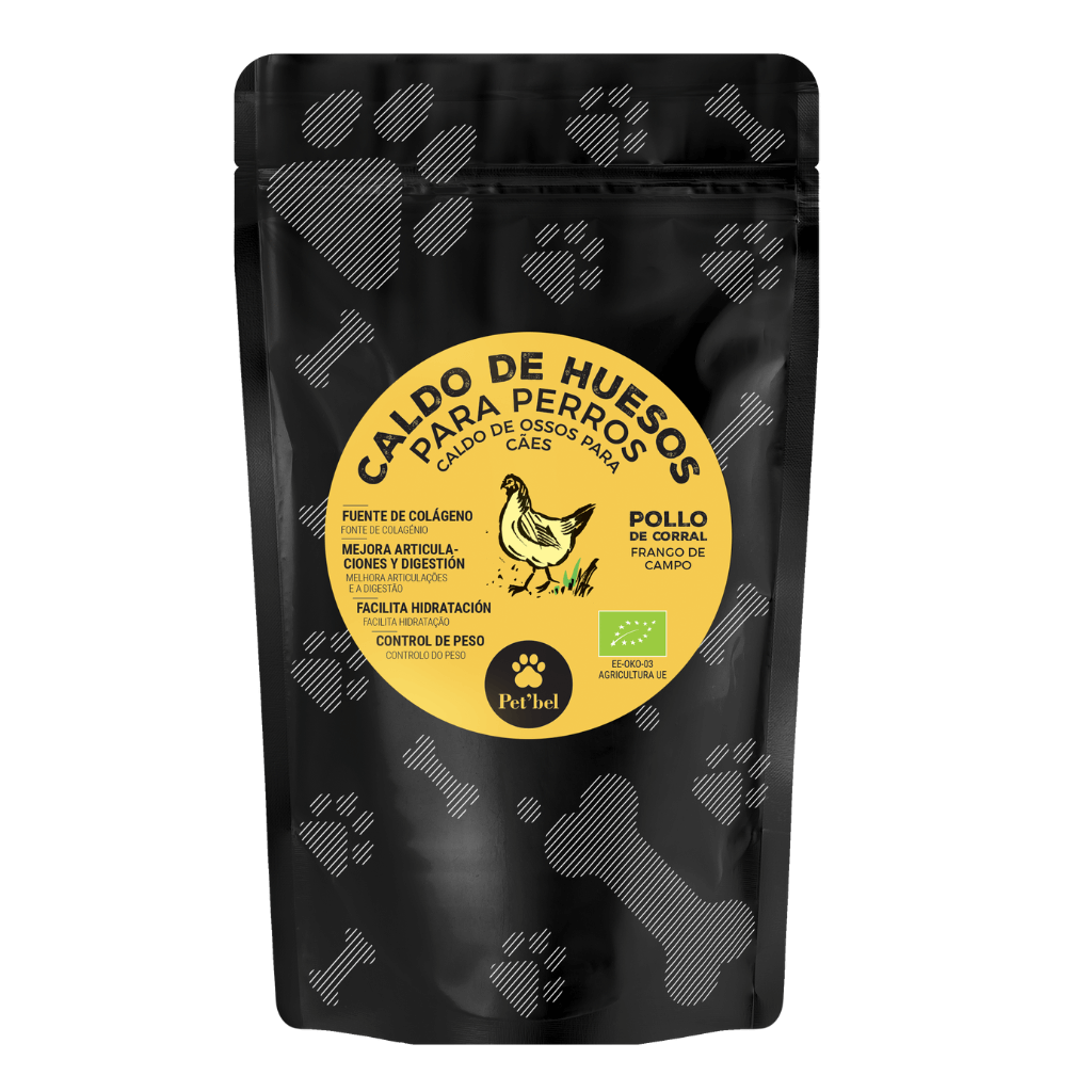 Caldo de huesos de Pollo de Corral ECO para perros