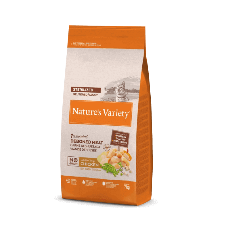 Nature’s Variety No Grain Esterilizado Pollo Gatos