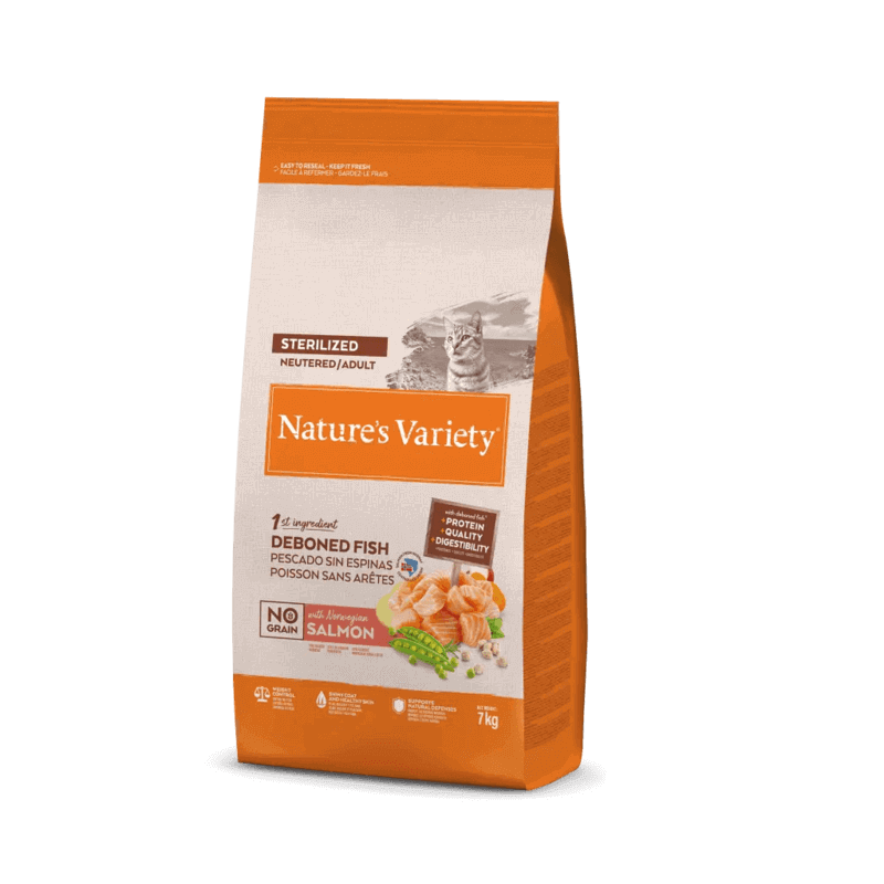 Nature’s Variety No Grain Esterilizado Salmón Gatos