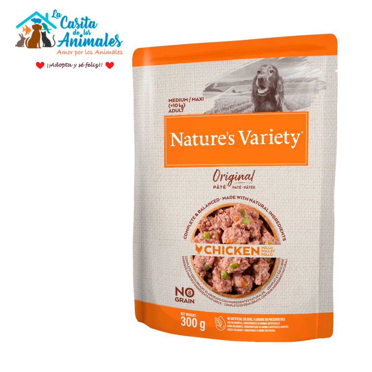 Nature’s Variety PATÉ MEDIUM/MAXI Pollo 0,30kg