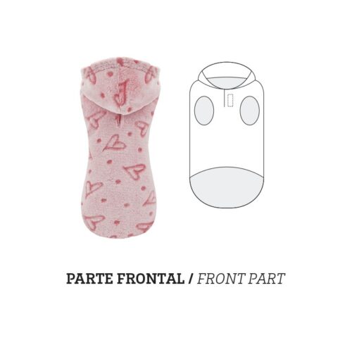 Sudadera para Perro Amour Rosa - Imagen 3